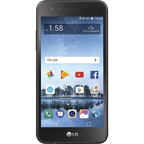 TracFone LG Rebel 3 4G LTE Prepaid Smartphone with Amazon Exclusive Free $40 Airtime Bundle