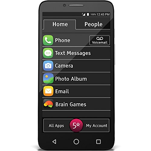 GreatCall Jitterbug Smart Easy-to-Use 5.5" Smartphone for Seniors