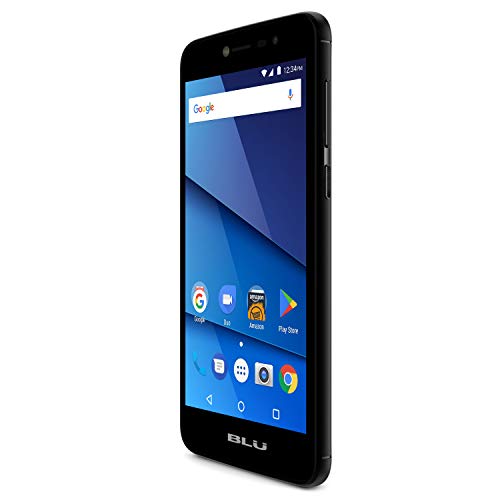 BLU S750P Black Studio Pro X8 HD - 5.0" HD Smartphone with Dual Main Cameras, 8GB +1GB RAM, Black