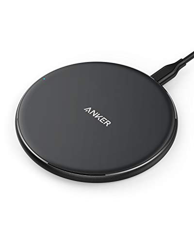 Wireless Charger, Anker Qi-Certified Ultra-Slim Wireless Charger Compatible iPhone Xs Max/XS/XR/X/8/8 Plus, Galaxy S9/S9+/S8/S8+/Note 8 and More, PowerPort Wireless 5 Pad (No AC Adapter)
