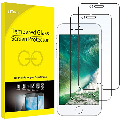 JETech Screen Protector for Apple iPhone 8 Plus and iPhone 7 Plus, 5.5-Inch, Tempered Glass Film, 2-Pack
