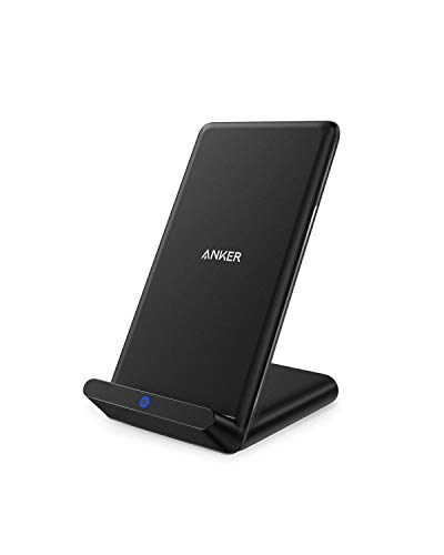 Anker Wireless Charger, Qi-Certified Wireless Charger Compatible iPhone XR/XS Max/XS/X / 8/8 Plus, Samsung Galaxy S9/S9+/S8/S8+/S7/Note 8, and More, PowerPort Wireless 5 Stand (No AC Adapter)