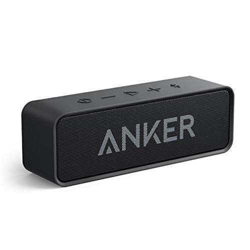 Anker Soundcore Bluetooth Speaker with Loud Stereo Sound, Rich Bass, 24-Hour Playtime, 66 ft Bluetooth Range, Built-in Mic. Perfect Portable Wireless Speaker for iPhone, Samsung and More