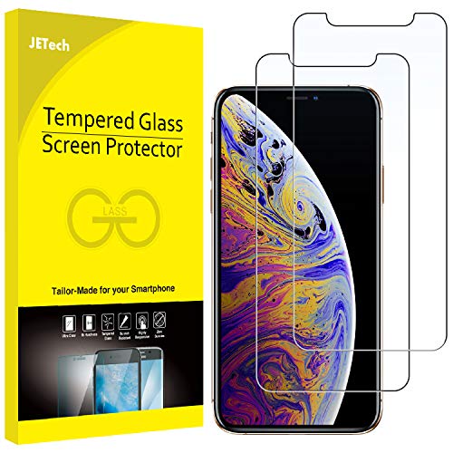 JETech Screen Protector Compatible with iPhone Xs Max 6.5-Inch, Tempered Glass Film, 2-Pack