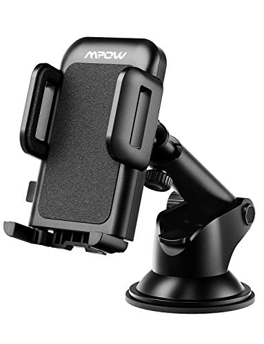 Mpow Car Phone Mount, Dashboard Car Phone Holder, Washable Strong Sticky Gel Pad with One-Touch Design Compatible iPhone Xs/XS MAX/XR/X/8/8Plus/7/7Plus, Galaxy S7/S8/S9, Google Nexus, Huawei and More