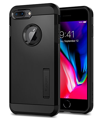 Spigen Tough Armor [2nd Generation] Designed for Apple iPhone 8 Plus Case (2017) / Designed for iPhone 7 Plus Case (2016) - Black