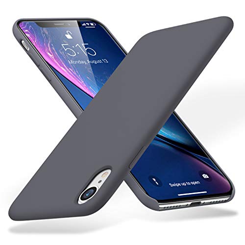 ESR Yippee Color Soft Case for iPhone XR, Liquid Silicone Case Cover with [Good Grip] [Drop Protection] [Scratch Resistance] Comfortable Grip for The iPhone XR(6.1”), Shadow Gray