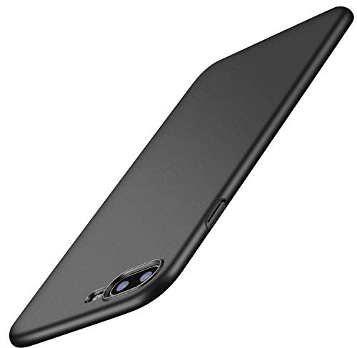 TORRAS Slim Fit iPhone 8 Plus Case/iPhone 7 Plus Case, Hard Plastic PC Ultra Thin Mobile Phone Cover Case with Matte Finish Coating Grip Compatible with iPhone 7 Plus / 8 Plus, Black