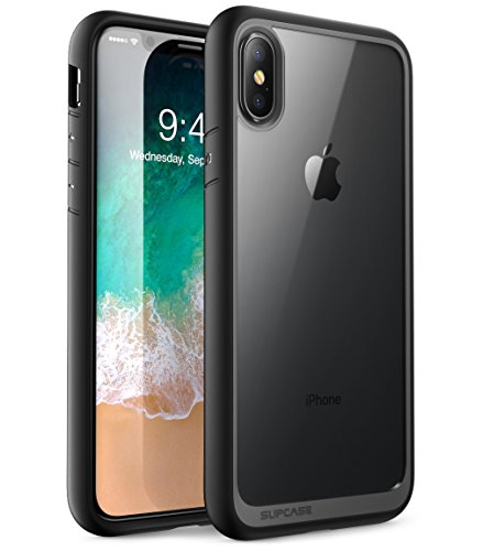SUPCASE iPhone X, iPhone Xs Case, [Unicorn Beetle Style] Premium Hybrid Protective Clear Case for Apple iPhone X 2017/ iPhone Xs 2018 Release (Black)