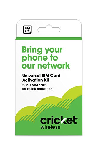 Cricket BYOD 2.0 Wireless 3-in-1 SIM Card Kit - Prepaid - Black