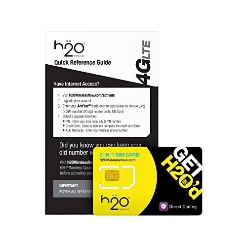 H2O SIM Card for H2O Wireless - Retail Packaging - Yellow/BlackDiscontinued by Manufacturer
