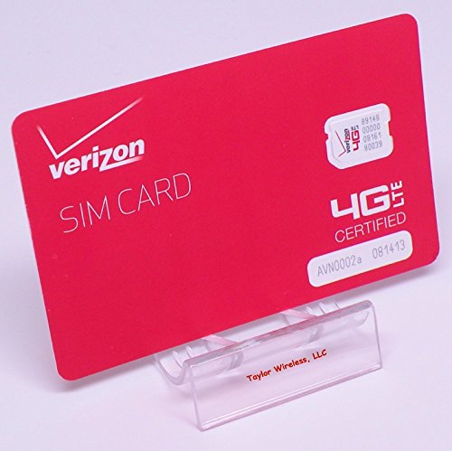 Verizon Nano SIM Card (4FF) for iPhone 8, 8 Plus, 7, 6, 5, SE, iPad Air with TrendON SIM Ejection Tool