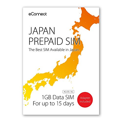 Japan Prepaid SIM (1GB Data for up to 15 days)
