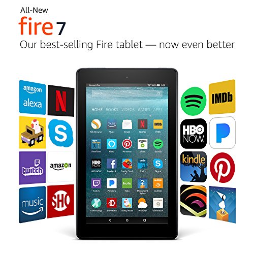 Certified Refurbished Fire 7 Tablet with Alexa, 7" Display, 8 GB, Black - with Special Offers