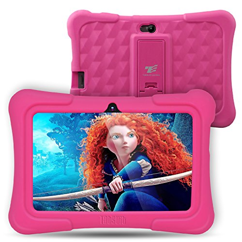 [Upgraded] Dragon Touch Y88X Plus Kids Tablet 7 inch Display Kidoz Pre-Installed with Disney Content (More Than $80 Value) (Android 7.1 OS) Pink