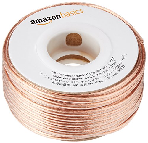 AmazonBasics SW100ft  16-Gauge Speaker Wire - 100 Feet