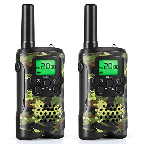 Walkie Talkies for Kids, 22 Channel 2 Way Radio 3 Mile Long Range Kids Toys and Handheld Kids Walkie Talkies, Best Gifts and Top Toys for Boy and Girls Age 3 4 5 6 7 8 9 for Outdoor Adventure Game