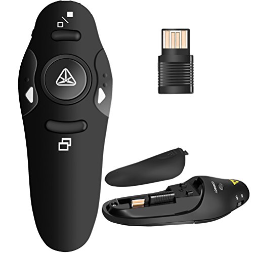 BEBONCOOL RF 2.4GHz Wireless Presenter Remote Presentation USB Control PowerPoint PPT Clicker