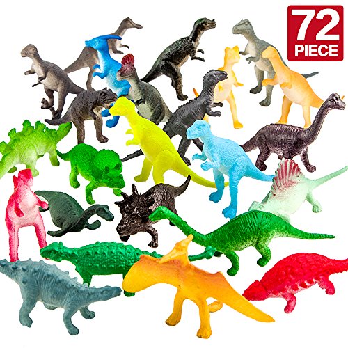 ValeforToy 72 Piece Mini Dinosaur Toy Set
