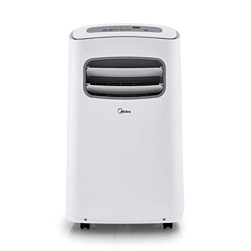 MIDEA MPF08CR81-E Portable Air Conditioner 8000 BTU Easycool AC (Cooling, Dehumidifier and Fan Functions) for Rooms up to 100 Sq, ft. with Remote Control, 8,000, White